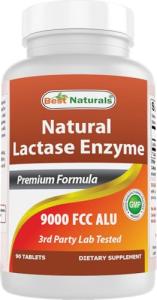 Lactose Intolerance Relief Tablets with Lactase Enzyme