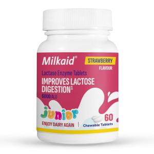 Milkaid Junior Lactase Chewable Tablets for Digestive Relief