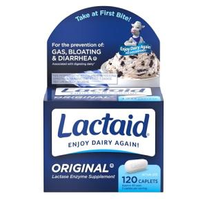 Lactaid Lactose Intolerance Relief Caplets, 120 ct