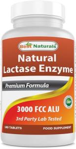 Fast Acting Lactase Enzyme 3000 FCC ALU Tablets