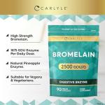 High Strength Bromelain 750mg | 90 Vegan Capsules