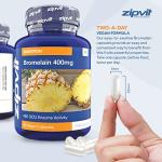 Zipvit Bromelain 800mg Digestive Enzyme - 90 Capsules