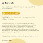 Bromelain 650mg - 180 Vegan Capsules, Non-GMO