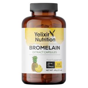 Yelixir Bromelain Capsules - High Strength Digestive Enzyme