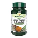 Ginger, Turmeric & Bromelain Vegan Supplement Tablets