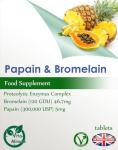 Vegan Papain and Bromelain Digestive Enzymes 60 Count