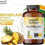 Yelixir Bromelain Capsules - High Strength Digestive Enzyme