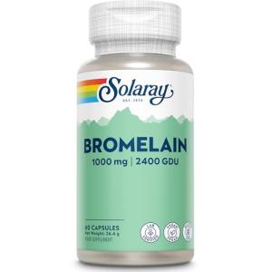 Solaray Bromelain 1000 mg Vegan Capsules – 60 Count