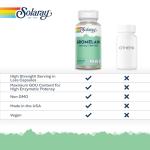 Solaray Bromelain 1000 mg Vegan Capsules – 60 Count