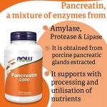 Now Foods Pancreatin 2000 Enzyme Blend 250 Capsules