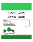 Pancreatin 1000mg Digestive Support Supplement