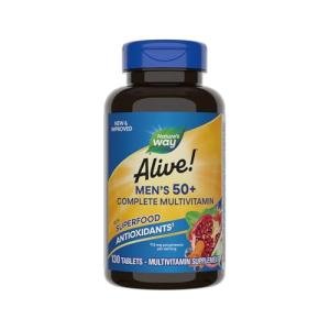 Nature’s Way Alive! Men’s 50+ Multivitamin, 130 Tablets