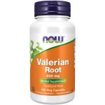 NOW Valerian Root 500 mg Herbal Supplement, 100 Veg Caps