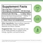 Panax Ginseng Vegan Capsules for Energy & Focus