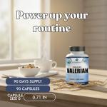 Organic Valerian Root Capsules for Calm and Sleep