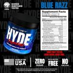 Mr. Hyde Blue Razz Popsicle Pre-Workout, 30 Servings