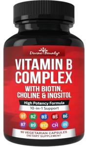Super B Complex Vitamins for Energy - 90 Veg Capsules
