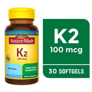 Nature Made Vitamin K2 Softgels for Bone Health