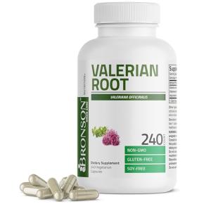 Bronson Valerian Root 1200mg Capsules for Relaxation