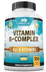NaturaLife Labs B Complex with Vitamin C - 100 Veggie Capsules