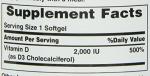 Nature's Bounty Vitamin D 2000 IU Softgels