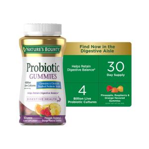 Nature's Bounty Probiotic Gummies for Digestive Support