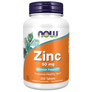 NOW Zinc 50 mg, 250 Tablets