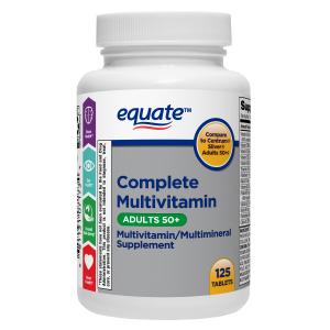 Equate Complete Multivitamin for Adults 50+ 125 Count