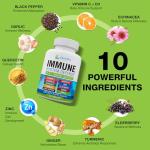 8-in-1 Immune Support with Vitamin C, D3 & Zinc