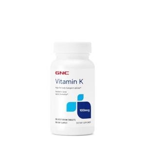 GNC Vitamin K 100mcg, 180 Tablets, Supports Calcium Transport