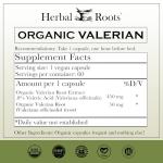 Organic Valerian Root Capsules - 900 mg - 60 Count
