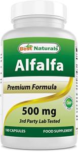 Best Naturals Alfalfa Superfood 500 mg Capsules