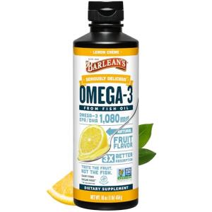 Barlean's Lemon Crème Omega-3 Fish Oil 16 oz