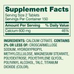 Spring Valley Calcium Citrate 600 mg, 300 Tablets