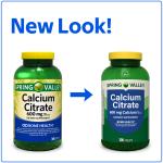 Spring Valley Calcium Citrate 600 mg, 300 Tablets