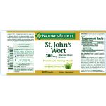 Nature's Bounty St. John's Wort 300 mg, 100 Count
