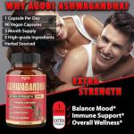 Ashwagandha Capsules with Turmeric & Ginger Support