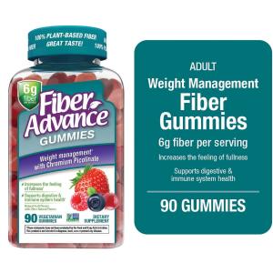 Plant-Based Fiber Gummies for Weight Management, 90 Count