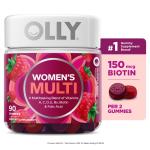 OLLY Women's Berry Multivitamin Gummies, 90 Count