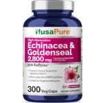 NusaPure Echinacea Goldenseal 2,800mg Veggie Caps