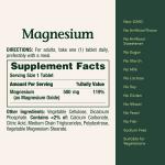 Nature’s Bounty Magnesium 500 mg, 200 Tablets