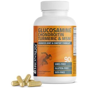 Bronson Glucosamine Chondroitin Turmeric Joint Support 90 Caps