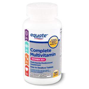Equate Women's Multivitamin, 50+, 100 Tablets