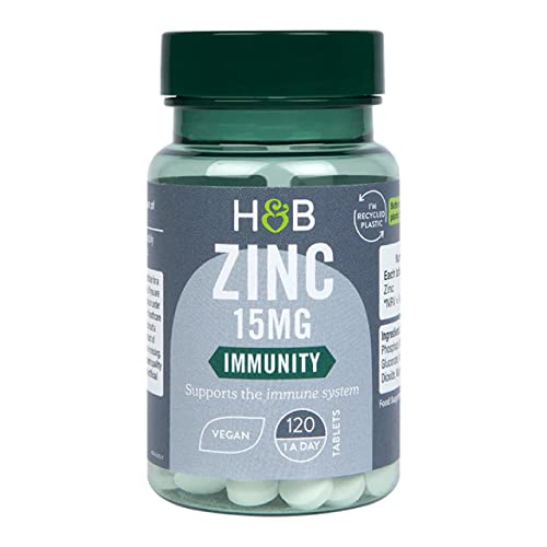 Zinc 15mg tablets for immune support