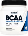 Nutricost Unflavored BCAA Powder 90 Servings