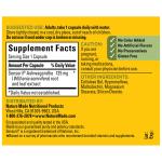 Ashwagandha Capsules 125mg for Stress Relief, 60 Count