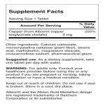 Swanson Copper Immune Support Supplement, 300 Tabs