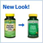 Spring Valley Papaya Enzyme Chewables, 180 Tablets