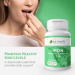 EZ Melts Iron Supplement 18 mg, Sugar-Free