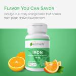 EZ Melts Iron Supplement 18 mg, Sugar-Free